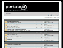 Tablet Screenshot of forums.pentalogix.com